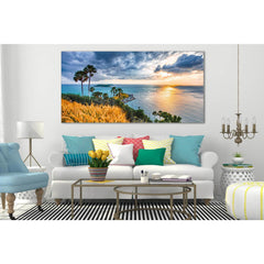 Sea Dawn On The Hill №SL138 Ready to Hang Canvas PrintCanvas art arrives ready to hang, with hanging accessories included and no additional framing required. Every canvas print is hand-crafted, made on-demand at our workshop and expertly stretched around