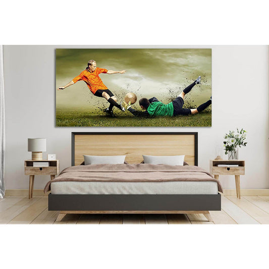 Football Colorful Moment №SL915 Ready to Hang Canvas PrintCanvas art arrives ready to hang, with hanging accessories included and no additional framing required. Every canvas print is hand-crafted, made on-demand at our workshop and expertly stretched aro