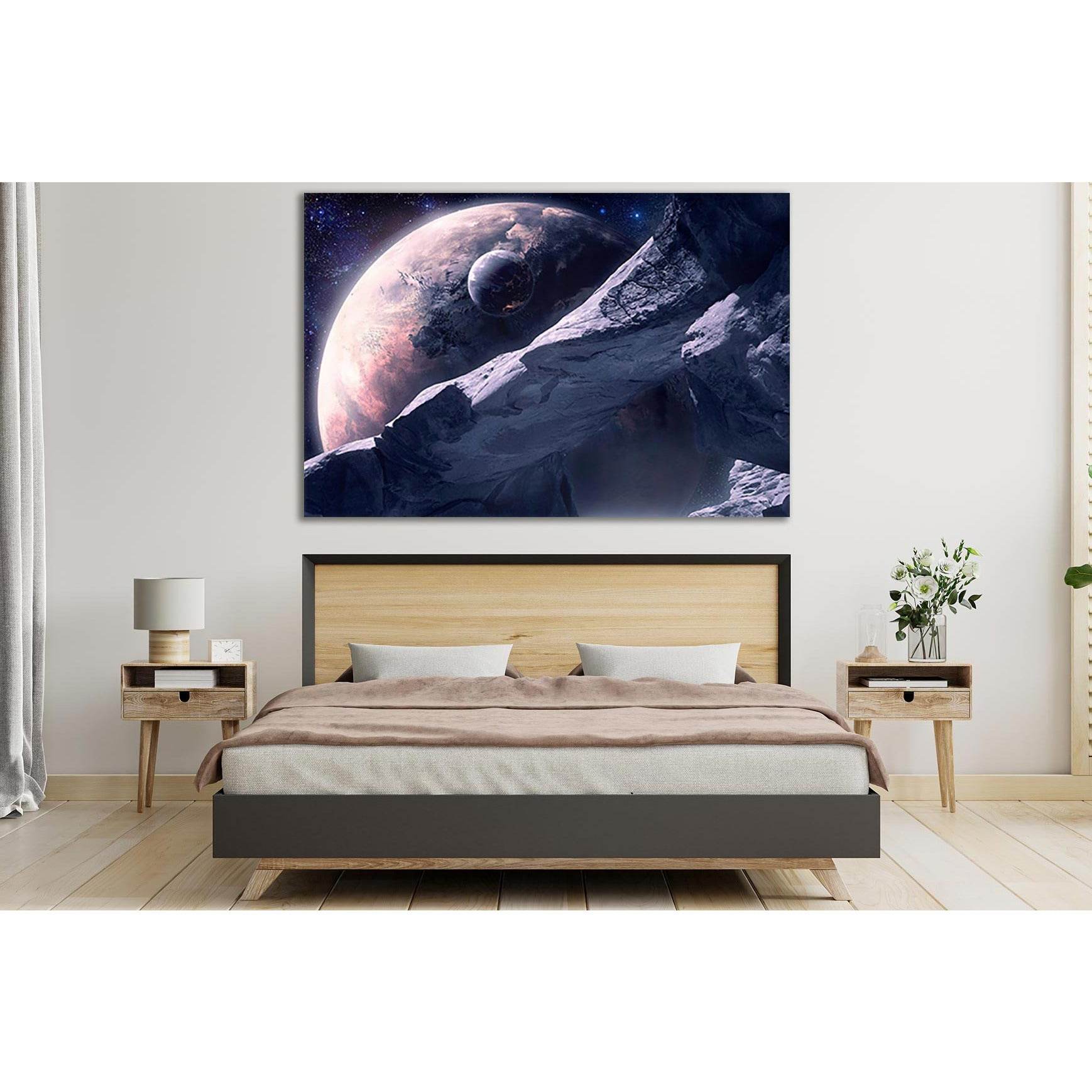 Large Asteroid And Unknown Planet №SL441 Ready to Hang Canvas PrintCanvas art arrives ready to hang, with hanging accessories included and no additional framing required. Every canvas print is hand-crafted, made on-demand at our workshop and expertly stre