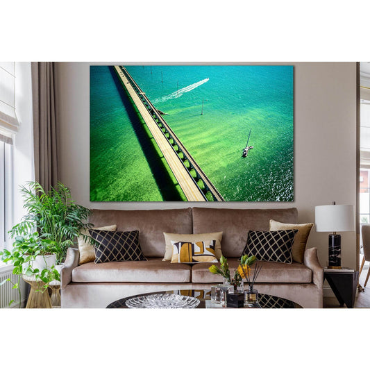 Seven Mile Bridge №SL1113 Ready to Hang Canvas PrintCanvas art arrives ready to hang, with hanging accessories included and no additional framing required. Every canvas print is hand-crafted, made on-demand at our workshop and expertly stretched around 10