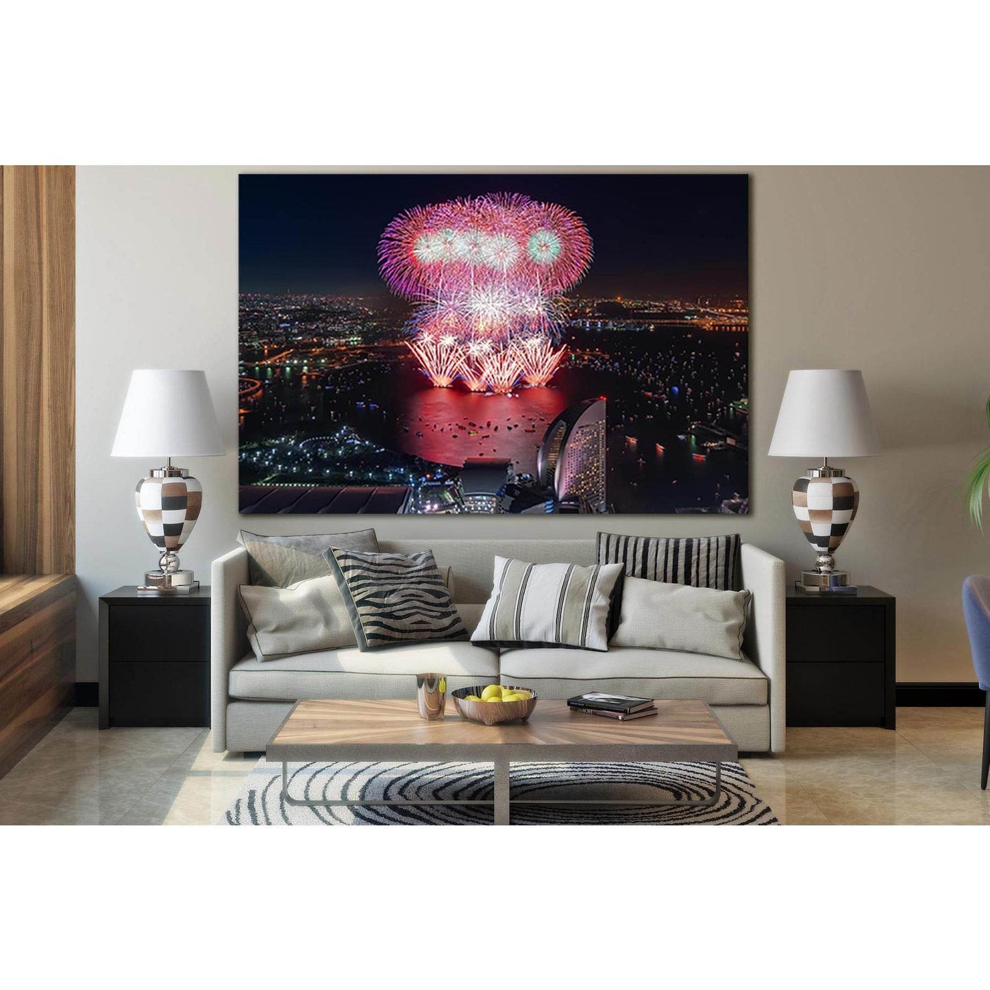 Fireworks In Yokohama Japan №SL1463 Ready to Hang Canvas PrintCanvas art arrives ready to hang, with hanging accessories included and no additional framing required. Every canvas print is hand-crafted, made on-demand at our workshop and expertly stretched