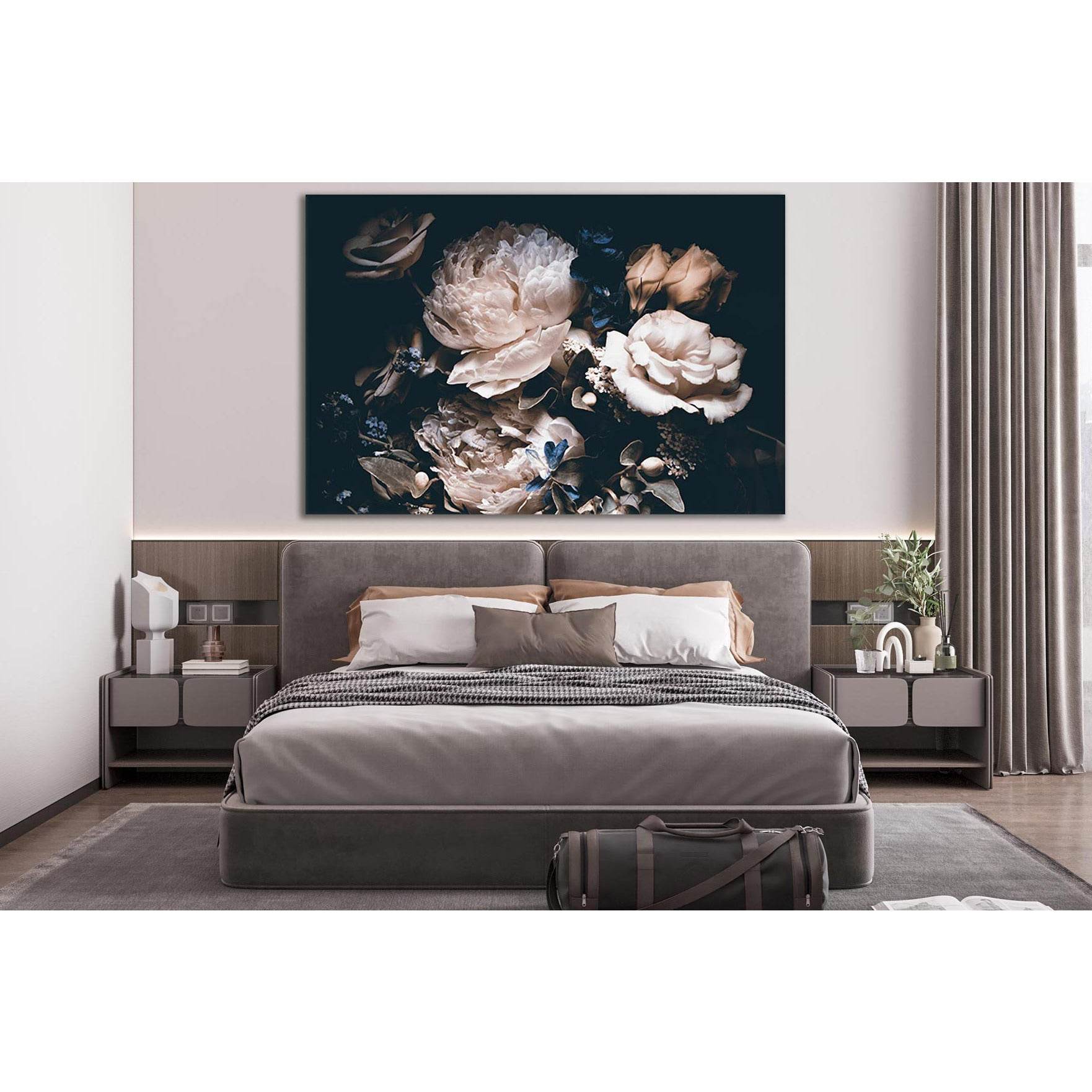 Pink Peonies Bouquet №SL666 Ready to Hang Canvas PrintCanvas art arrives ready to hang, with hanging accessories included and no additional framing required. Every canvas print is hand-crafted, made on-demand at our workshop and expertly stretched around