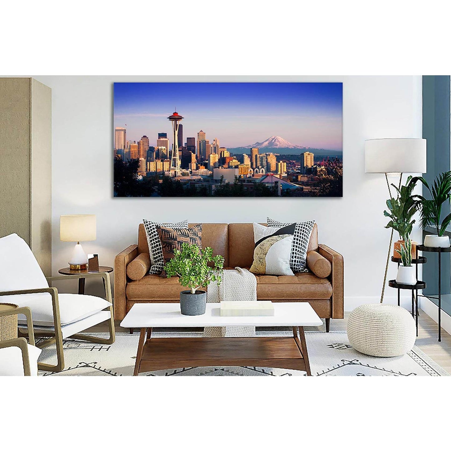 Seattle Skyline №SL334 Ready to Hang Canvas PrintCanvas art arrives ready to hang, with hanging accessories included and no additional framing required. Every canvas print is hand-crafted, made on-demand at our workshop and expertly stretched around 100%