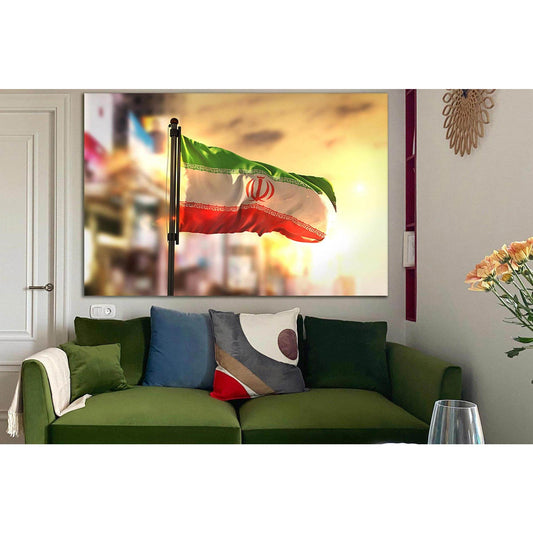 Flag Of Iran №SL1154 Ready to Hang Canvas PrintCanvas art arrives ready to hang, with hanging accessories included and no additional framing required. Every canvas print is hand-crafted, made on-demand at our workshop and expertly stretched around 100% No