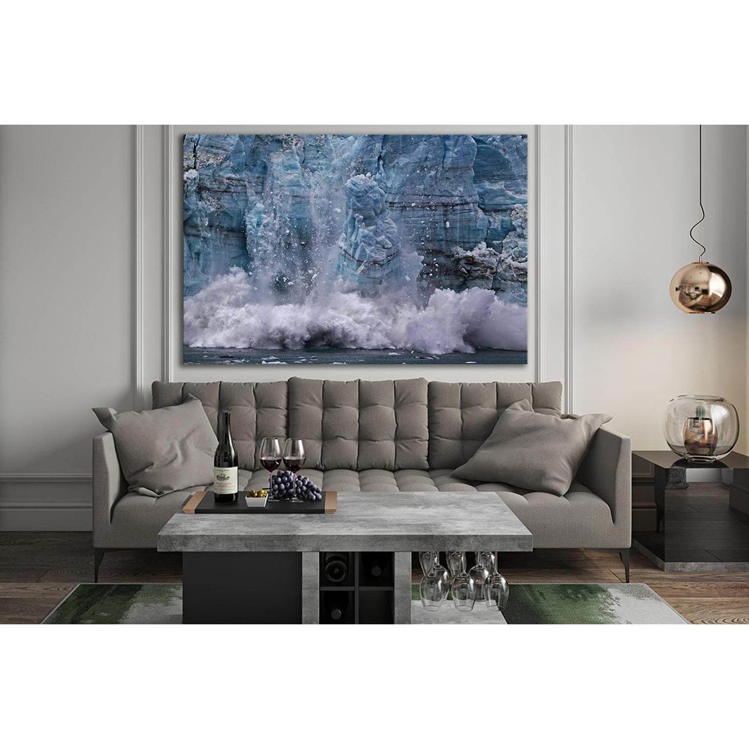 Ice Calving From Margerie Glacier №SL1314 Ready to Hang Canvas PrintCanvas art arrives ready to hang, with hanging accessories included and no additional framing required. Every canvas print is hand-crafted, made on-demand at our workshop and expertly str