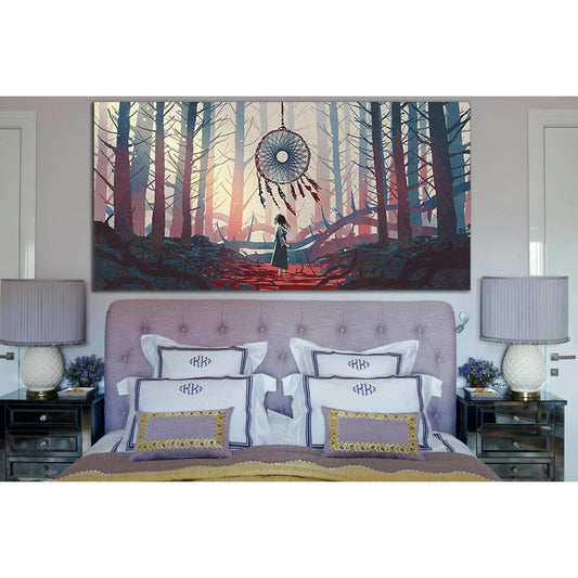 Girl In The Mysterious Forest №SL1225 Ready to Hang Canvas PrintCanvas art arrives ready to hang, with hanging accessories included and no additional framing required. Every canvas print is hand-crafted, made on-demand at our workshop and expertly stretch