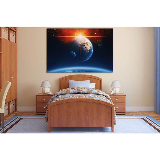 Planets Outer Space №SL417 Ready to Hang Canvas PrintCanvas art arrives ready to hang, with hanging accessories included and no additional framing required. Every canvas print is hand-crafted, made on-demand at our workshop and expertly stretched around 1