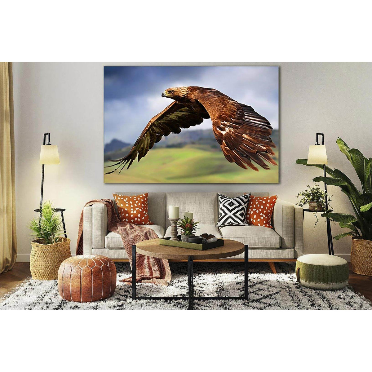 Eagle's Graceful Flight №SL1033 Ready to Hang Canvas PrintCanvas art arrives ready to hang, with hanging accessories included and no additional framing required. Every canvas print is hand-crafted, made on-demand at our workshop and expertly stretched aro
