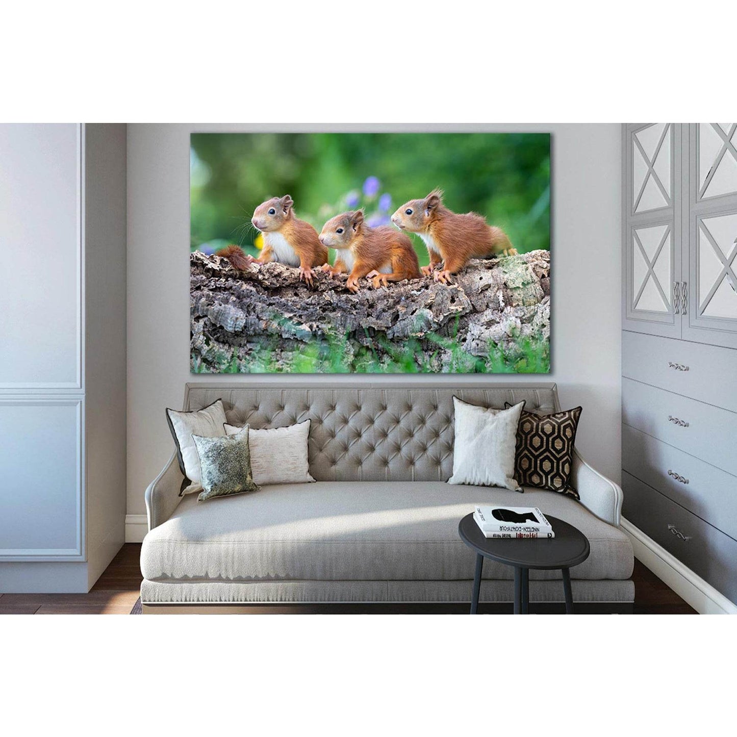 Three Cute Squirrels №SL1514 Ready to Hang Canvas PrintCanvas art arrives ready to hang, with hanging accessories included and no additional framing required. Every canvas print is hand-crafted, made on-demand at our workshop and expertly stretched around