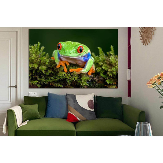 Green Tropical Frog №SL1045 Ready to Hang Canvas PrintCanvas art arrives ready to hang, with hanging accessories included and no additional framing required. Every canvas print is hand-crafted, made on-demand at our workshop and expertly stretched around