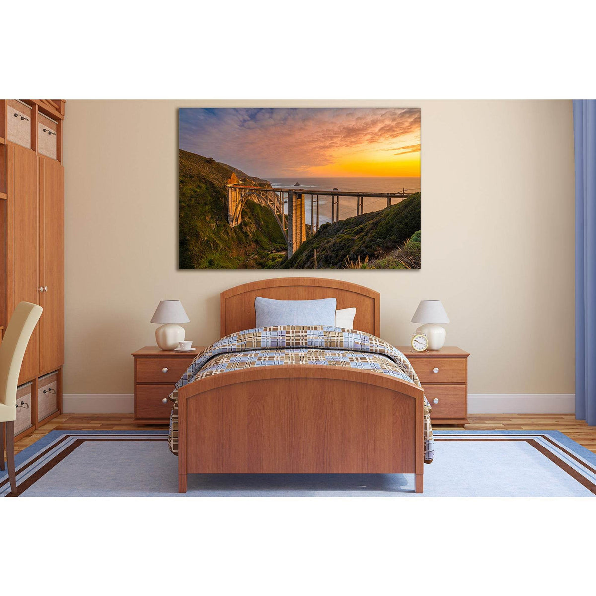 Bixby Creek Bridge At Sunset №SL214 Ready to Hang Canvas PrintCanvas art arrives ready to hang, with hanging accessories included and no additional framing required. Every canvas print is hand-crafted, made on-demand at our workshop and expertly stretched