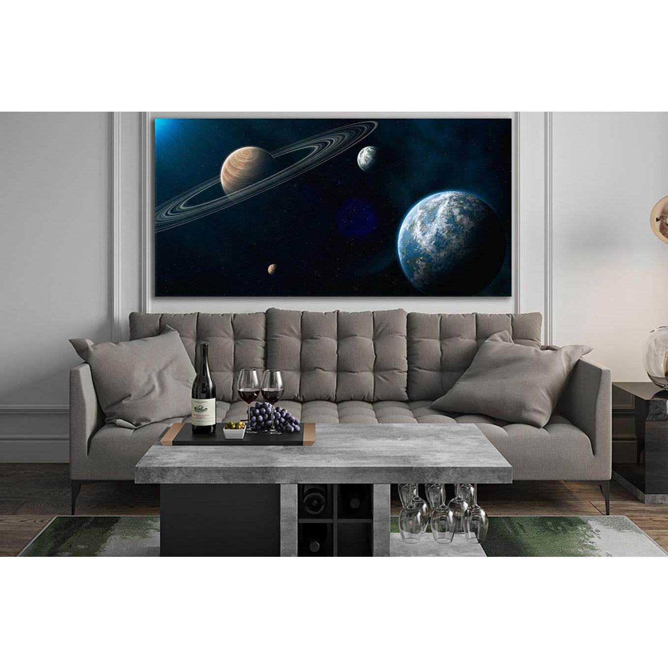 Unknown Planets In Distant Space №SL986 Ready to Hang Canvas PrintCanvas art arrives ready to hang, with hanging accessories included and no additional framing required. Every canvas print is hand-crafted, made on-demand at our workshop and expertly stret