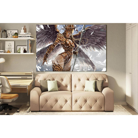 Beautiful Angel Woman Warrior №SL1237 Ready to Hang Canvas PrintCanvas art arrives ready to hang, with hanging accessories included and no additional framing required. Every canvas print is hand-crafted, made on-demand at our workshop and expertly stretch