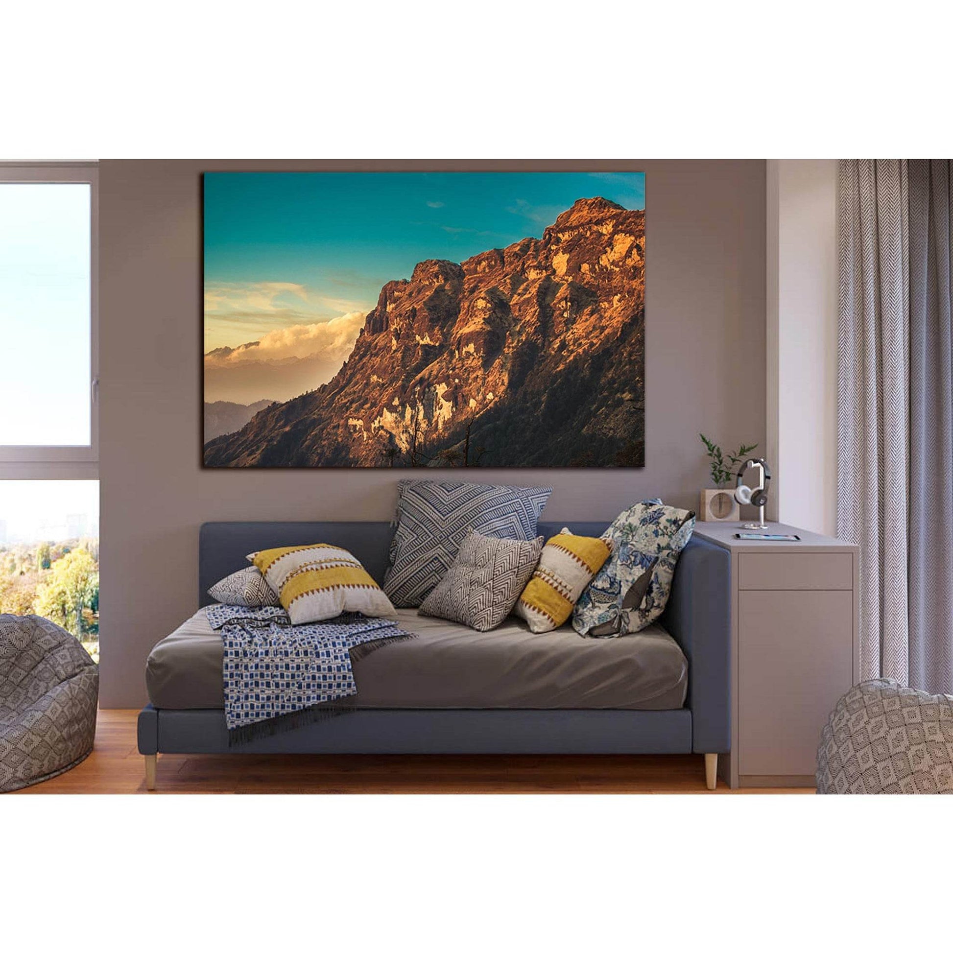 Mountains Snow And Clouds Landscape №SL1588 Ready to Hang Canvas PrintCanvas art arrives ready to hang, with hanging accessories included and no additional framing required. Every canvas print is hand-crafted, made on-demand at our workshop and expertly s