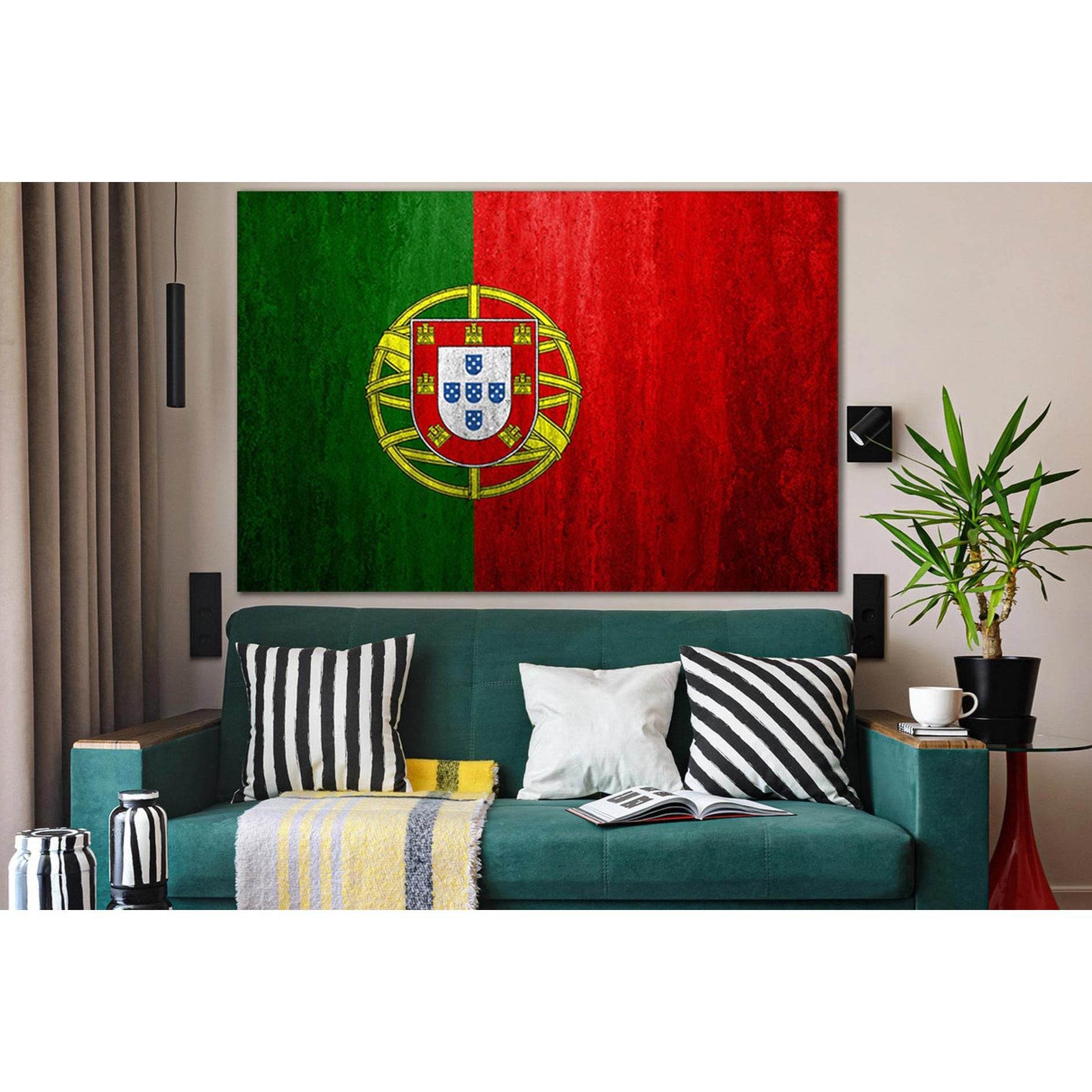 Flag Of Portugal №SL1159 Ready to Hang Canvas PrintCanvas art arrives ready to hang, with hanging accessories included and no additional framing required. Every canvas print is hand-crafted, made on-demand at our workshop and expertly stretched around 100