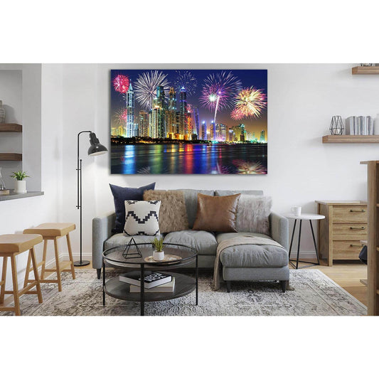 UAE Dubai Fireworks In The Sky №SL306 Ready to Hang Canvas PrintCanvas art arrives ready to hang, with hanging accessories included and no additional framing required. Every canvas print is hand-crafted, made on-demand at our workshop and expertly stretch