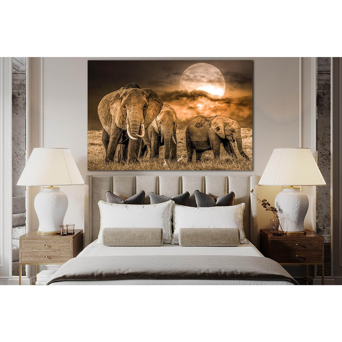 Group Of African Elephants №SL1048 Ready to Hang Canvas PrintCanvas art arrives ready to hang, with hanging accessories included and no additional framing required. Every canvas print is hand-crafted, made on-demand at our workshop and expertly stretched