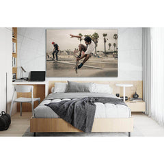 Skateboard Jump Men №SL901 Ready to Hang Canvas PrintCanvas art arrives ready to hang, with hanging accessories included and no additional framing required. Every canvas print is hand-crafted, made on-demand at our workshop and expertly stretched around 1