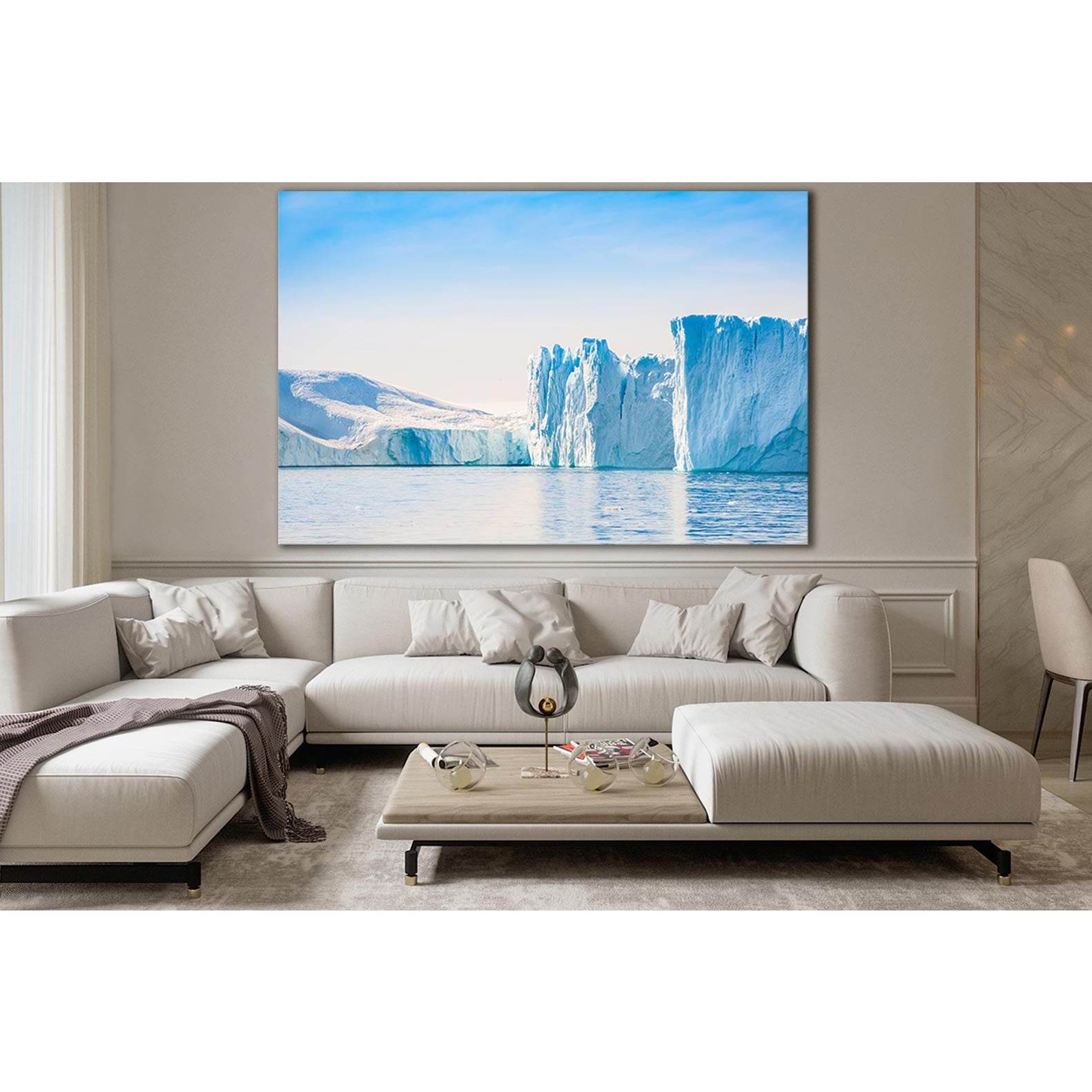 Big Blue Icebergs №SL1323 Ready to Hang Canvas PrintCanvas art arrives ready to hang, with hanging accessories included and no additional framing required. Every canvas print is hand-crafted, made on-demand at our workshop and expertly stretched around 10