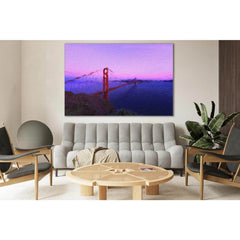Golden Gate Bridge Oil Painting №SL567 Ready to Hang Canvas PrintCanvas art arrives ready to hang, with hanging accessories included and no additional framing required. Every canvas print is hand-crafted, made on-demand at our workshop and expertly stretc