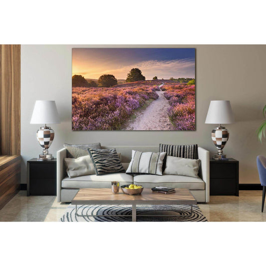 Sunset Lavender Path №SL228 Ready to Hang Canvas PrintCanvas art arrives ready to hang, with hanging accessories included and no additional framing required. Every canvas print is hand-crafted, made on-demand at our workshop and expertly stretched around