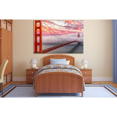 Golden Gate Bridge In The Clouds №SL1087 Ready to Hang Canvas PrintCanvas art arrives ready to hang, with hanging accessories included and no additional framing required. Every canvas print is hand-crafted, made on-demand at our workshop and expertly stre