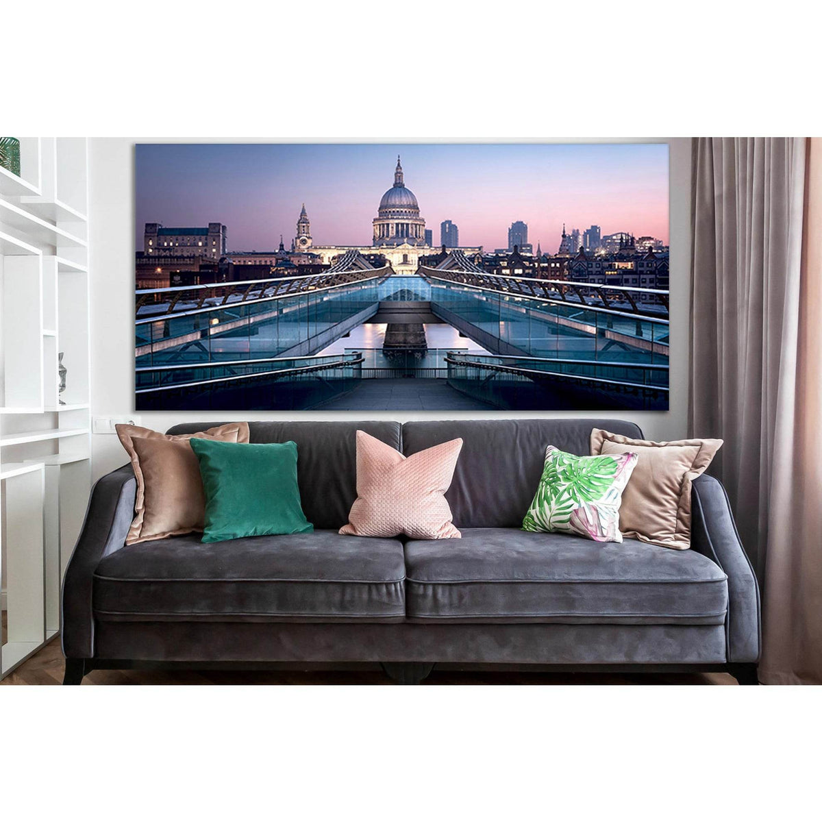 London Millennium Bridge №SL1103 Ready to Hang Canvas PrintCanvas art arrives ready to hang, with hanging accessories included and no additional framing required. Every canvas print is hand-crafted, made on-demand at our workshop and expertly stretched ar