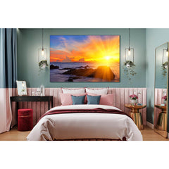 Morning Sunrise At The Sea №SL246 Ready to Hang Canvas PrintCanvas art arrives ready to hang, with hanging accessories included and no additional framing required. Every canvas print is hand-crafted, made on-demand at our workshop and expertly stretched a