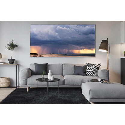 Heavy Rain Over The Sea №SL135 Ready to Hang Canvas PrintCanvas art arrives ready to hang, with hanging accessories included and no additional framing required. Every canvas print is hand-crafted, made on-demand at our workshop and expertly stretched arou