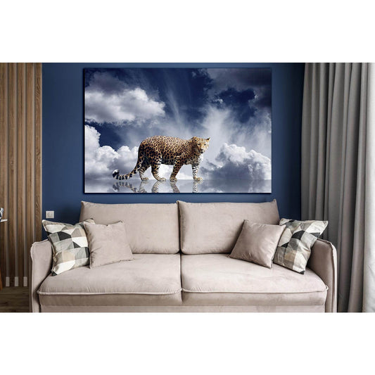 Leopard On Sky Background №SL1038 Ready to Hang Canvas PrintCanvas art arrives ready to hang, with hanging accessories included and no additional framing required. Every canvas print is hand-crafted, made on-demand at our workshop and expertly stretched a