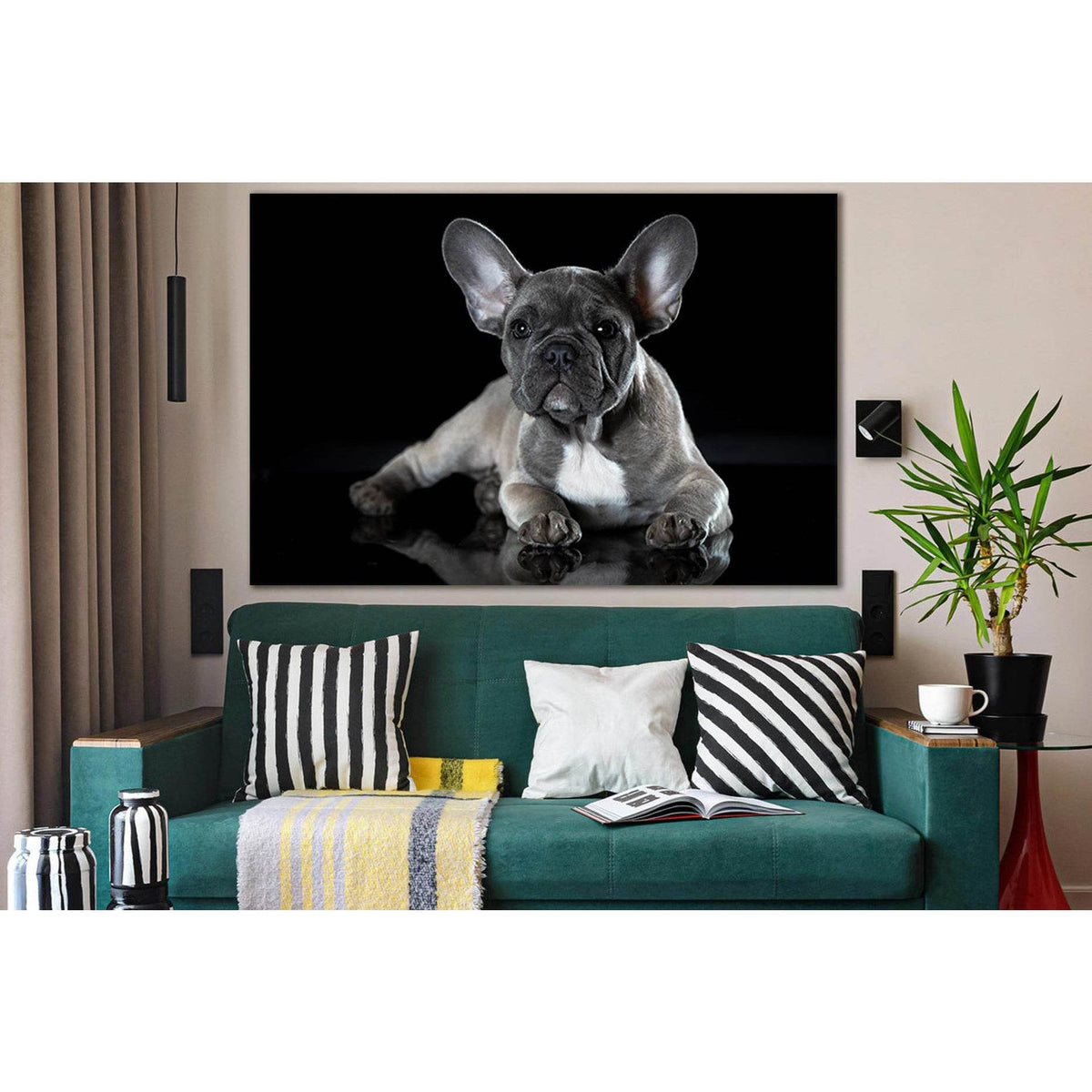 Photo Of French Bulldog №SL1050 Ready to Hang Canvas PrintCanvas art arrives ready to hang, with hanging accessories included and no additional framing required. Every canvas print is hand-crafted, made on-demand at our workshop and expertly stretched aro