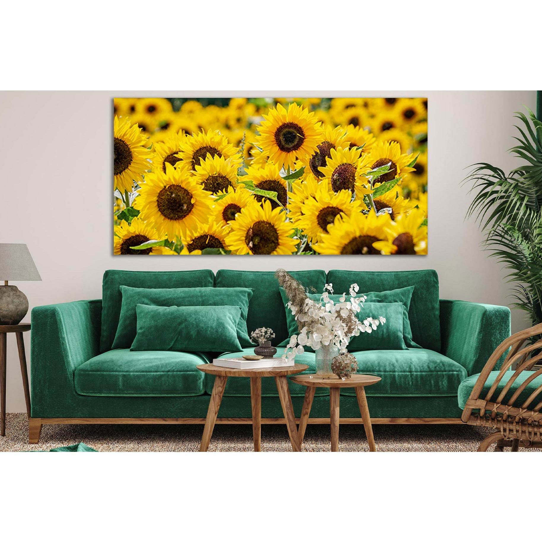 Sunflowers In The Field №SL691 Ready to Hang Canvas PrintCanvas art arrives ready to hang, with hanging accessories included and no additional framing required. Every canvas print is hand-crafted, made on-demand at our workshop and expertly stretched arou