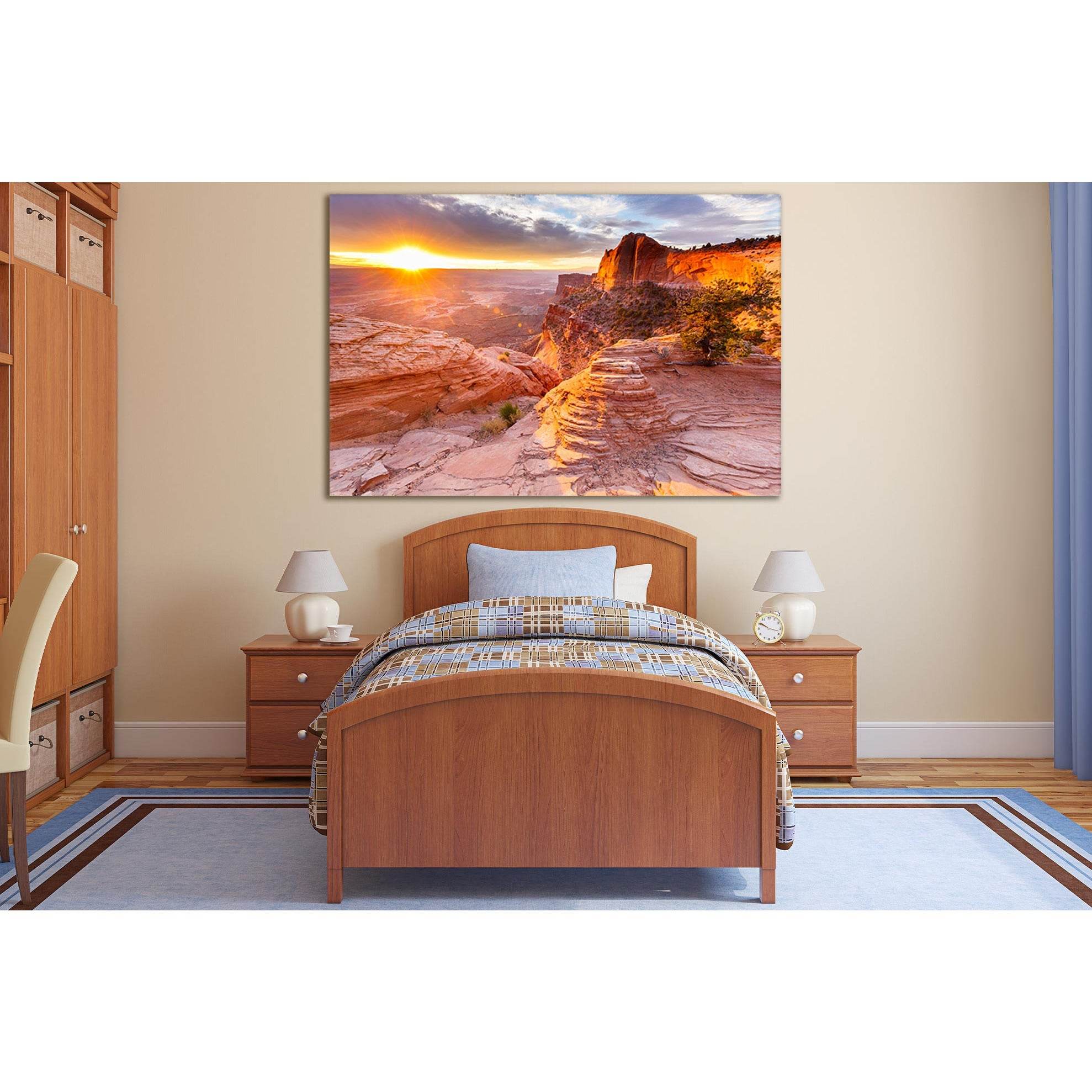 Canyon During Sunset №SL225 Ready to Hang Canvas PrintCanvas art arrives ready to hang, with hanging accessories included and no additional framing required. Every canvas print is hand-crafted, made on-demand at our workshop and expertly stretched around