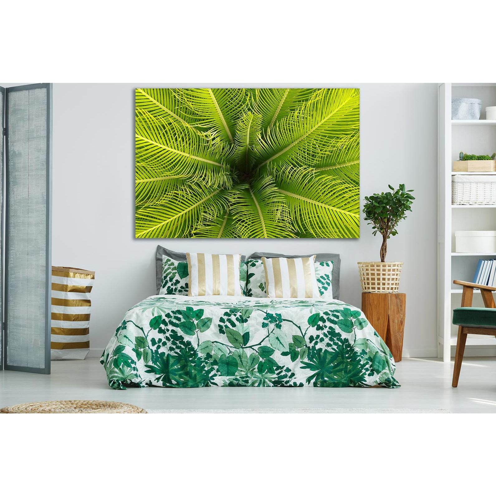 Palm Leaves Texture №SL1058 Ready to Hang Canvas PrintCanvas art arrives ready to hang, with hanging accessories included and no additional framing required. Every canvas print is hand-crafted, made on-demand at our workshop and expertly stretched around