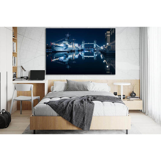 London Battle Cruiser HMS Belfast №SL1090 Ready to Hang Canvas PrintCanvas art arrives ready to hang, with hanging accessories included and no additional framing required. Every canvas print is hand-crafted, made on-demand at our workshop and expertly str