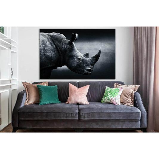 Rhinoceros Black And White №SL885 Ready to Hang Canvas PrintCanvas art arrives ready to hang, with hanging accessories included and no additional framing required. Every canvas print is hand-crafted, made on-demand at our workshop and expertly stretched a