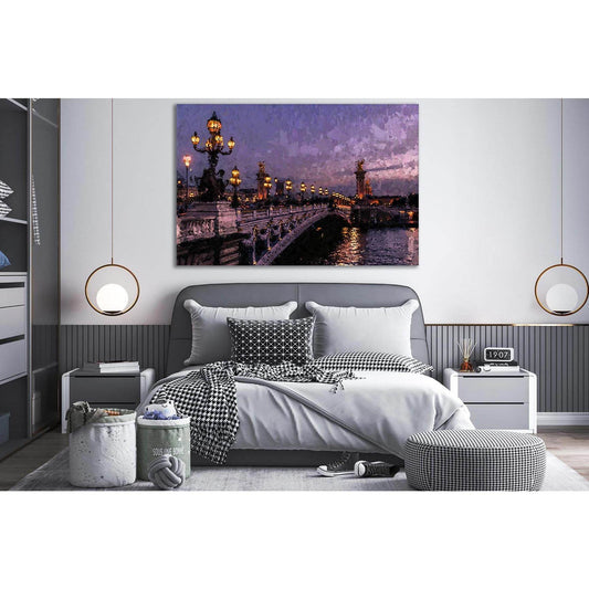 Night Bridge №SL565 Ready to Hang Canvas PrintCanvas art arrives ready to hang, with hanging accessories included and no additional framing required. Every canvas print is hand-crafted, made on-demand at our workshop and expertly stretched around 100% Nor