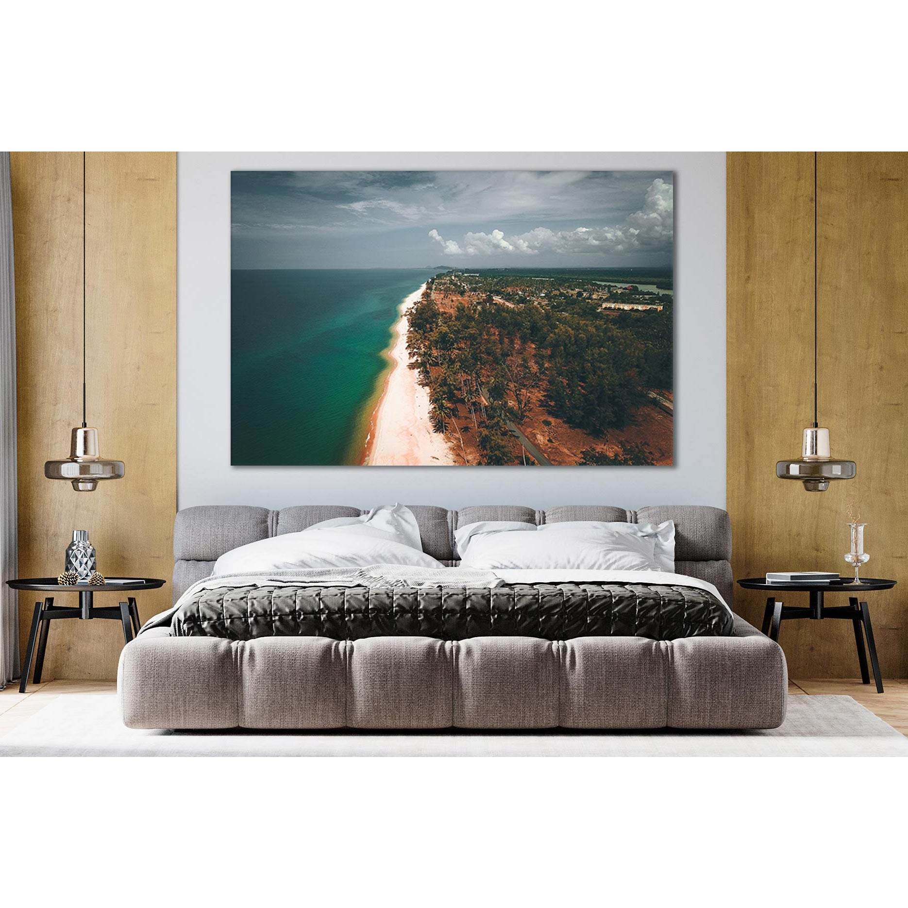 Birds Eye View Of The Beach №SL152 Ready to Hang Canvas PrintCanvas art arrives ready to hang, with hanging accessories included and no additional framing required. Every canvas print is hand-crafted, made on-demand at our workshop and expertly stretched