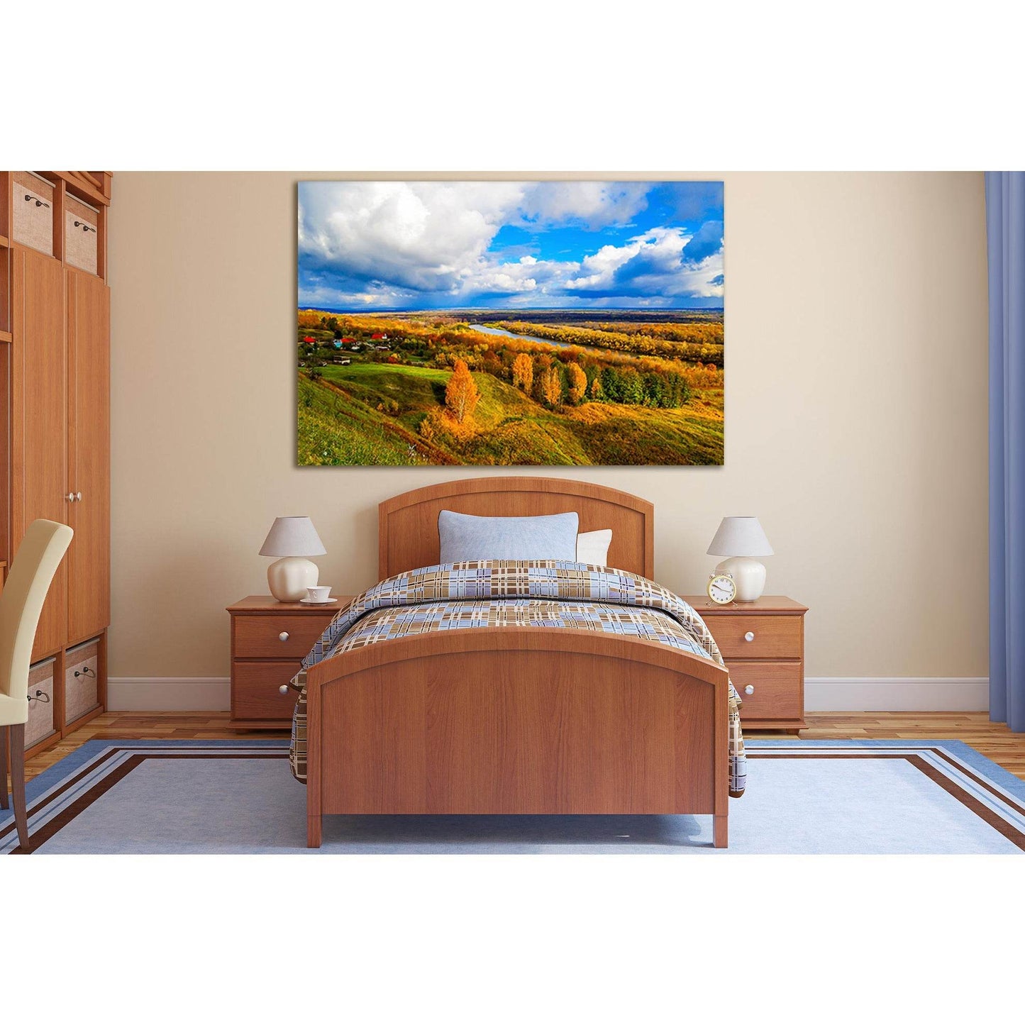 Autumn Forest In River Valley №SL647 Ready to Hang Canvas PrintCanvas art arrives ready to hang, with hanging accessories included and no additional framing required. Every canvas print is hand-crafted, made on-demand at our workshop and expertly stretche