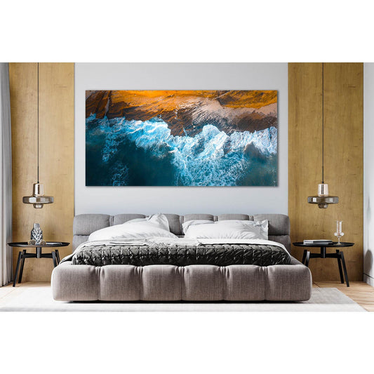 Sea Breaks Into The Stones №SL43 Ready to Hang Canvas PrintCanvas art arrives ready to hang, with hanging accessories included and no additional framing required. Every canvas print is hand-crafted, made on-demand at our workshop and expertly stretched ar