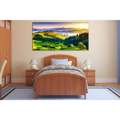 Green Hills At Dawn №SL206 Ready to Hang Canvas PrintCanvas art arrives ready to hang, with hanging accessories included and no additional framing required. Every canvas print is hand-crafted, made on-demand at our workshop and expertly stretched around 1