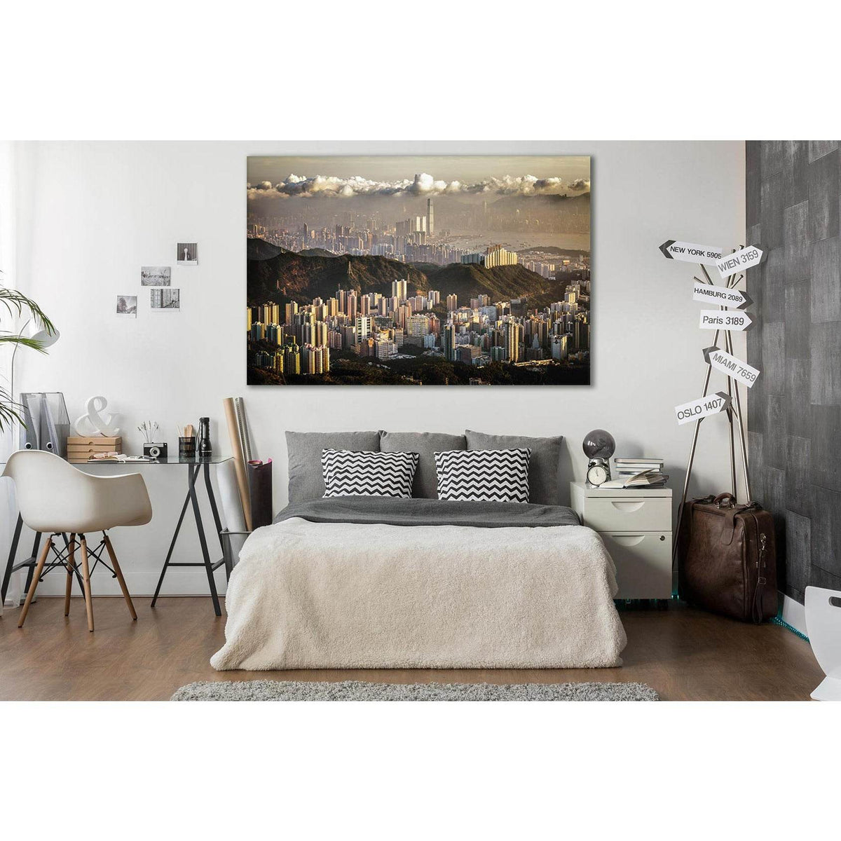 City Buildings Under A Cloudy Sky №SL361 Ready to Hang Canvas PrintCanvas art arrives ready to hang, with hanging accessories included and no additional framing required. Every canvas print is hand-crafted, made on-demand at our workshop and expertly stre