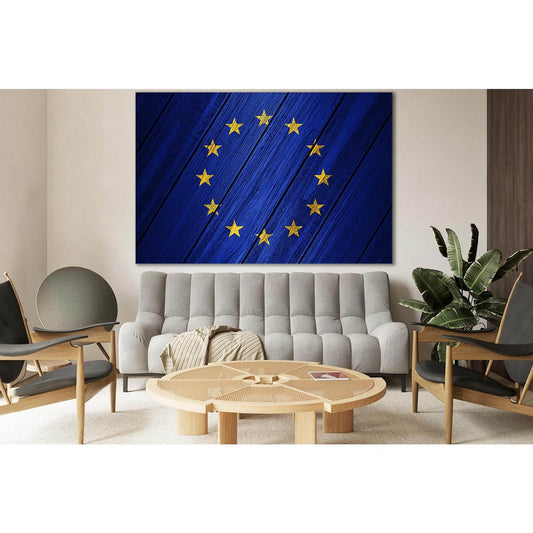 Europe Union Flag On Wood №SL1203 Ready to Hang Canvas PrintCanvas art arrives ready to hang, with hanging accessories included and no additional framing required. Every canvas print is hand-crafted, made on-demand at our workshop and expertly stretched a