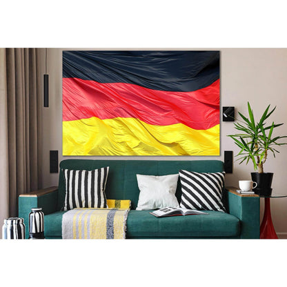 Silky Flag Of Germany №SL1190 Ready to Hang Canvas PrintCanvas art arrives ready to hang, with hanging accessories included and no additional framing required. Every canvas print is hand-crafted, made on-demand at our workshop and expertly stretched aroun