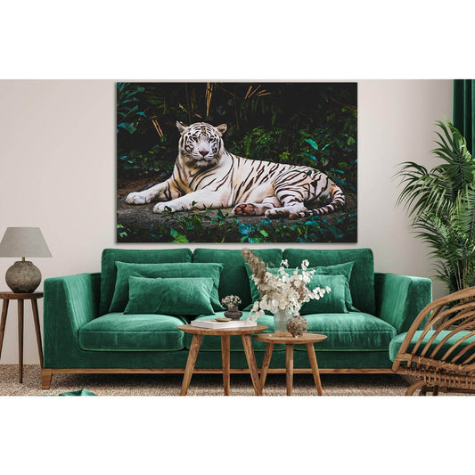 Rare White Tiger №SL1537 Ready to Hang Canvas PrintCanvas art arrives ready to hang, with hanging accessories included and no additional framing required. Every canvas print is hand-crafted, made on-demand at our workshop and expertly stretched around 100