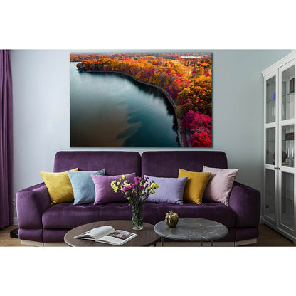 Autumn Lake Boundary Path №SL1492 Ready to Hang Canvas PrintCanvas art arrives ready to hang, with hanging accessories included and no additional framing required. Every canvas print is hand-crafted, made on-demand at our workshop and expertly stretched a