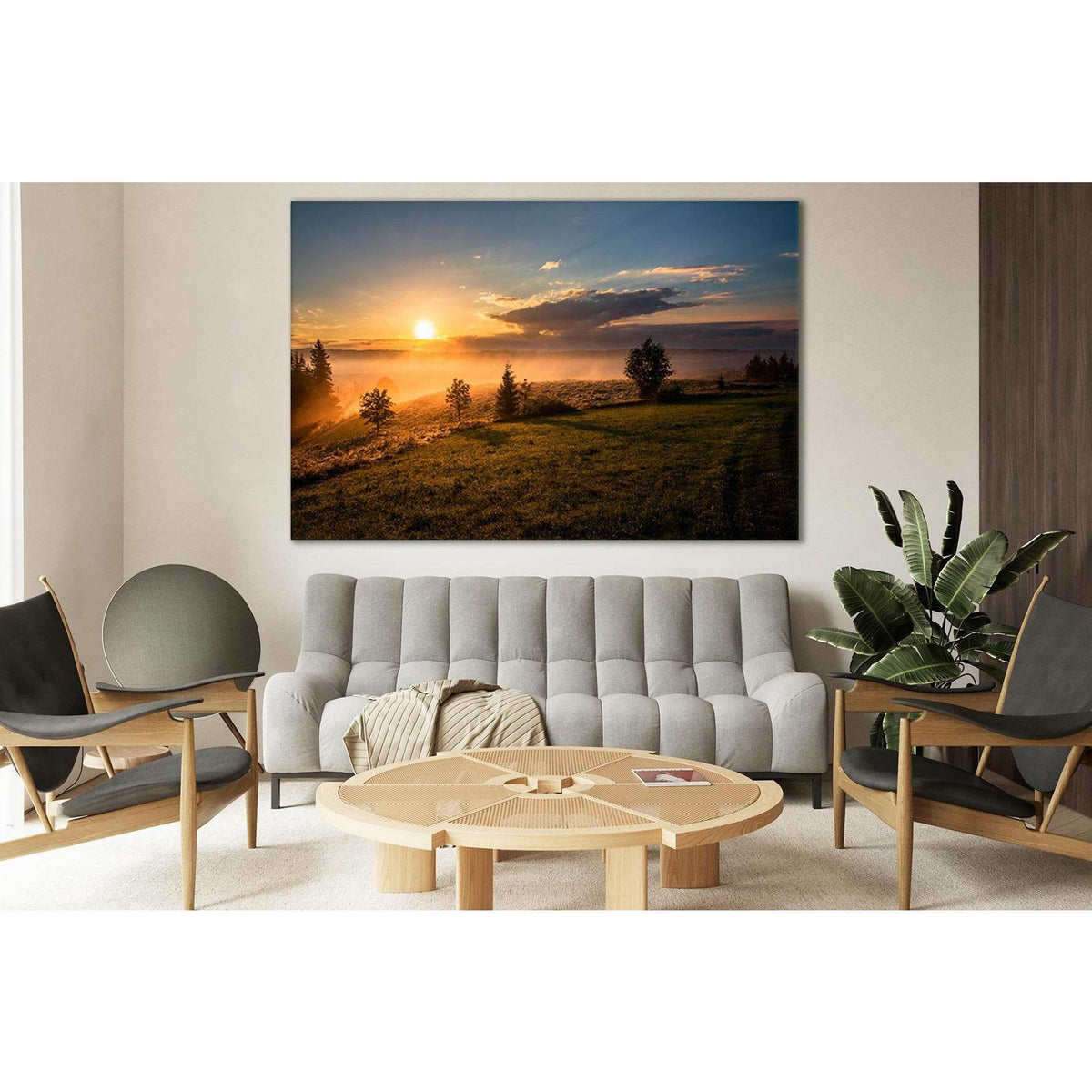 Field And Trees At Sunset №SL262 Ready to Hang Canvas PrintCanvas art arrives ready to hang, with hanging accessories included and no additional framing required. Every canvas print is hand-crafted, made on-demand at our workshop and expertly stretched ar