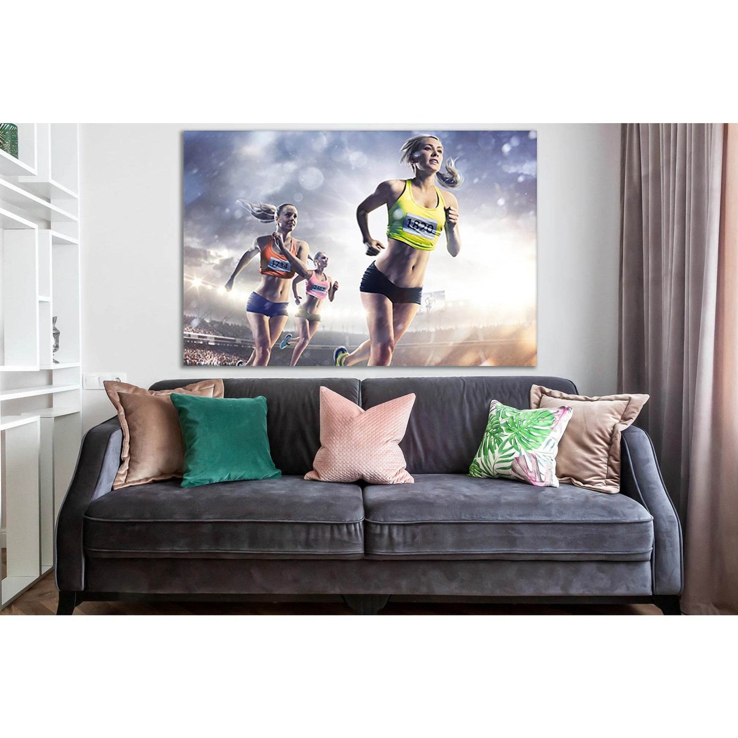 Womens Athletics Competition №SL898 Ready to Hang Canvas PrintCanvas art arrives ready to hang, with hanging accessories included and no additional framing required. Every canvas print is hand-crafted, made on-demand at our workshop and expertly stretched