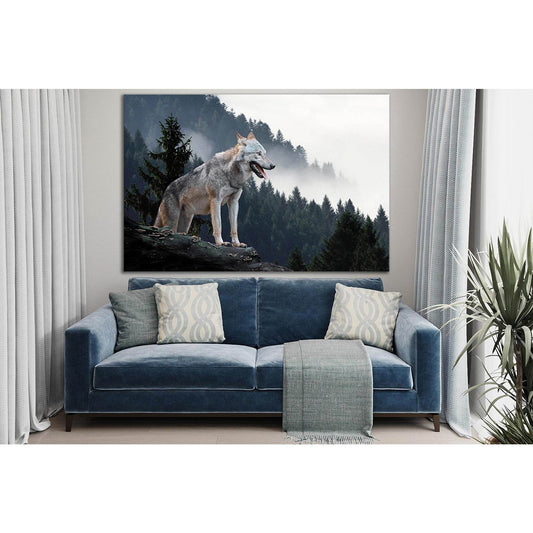 Gray Wolf In The Forest №SL1560 Ready to Hang Canvas PrintCanvas art arrives ready to hang, with hanging accessories included and no additional framing required. Every canvas print is hand-crafted, made on-demand at our workshop and expertly stretched aro