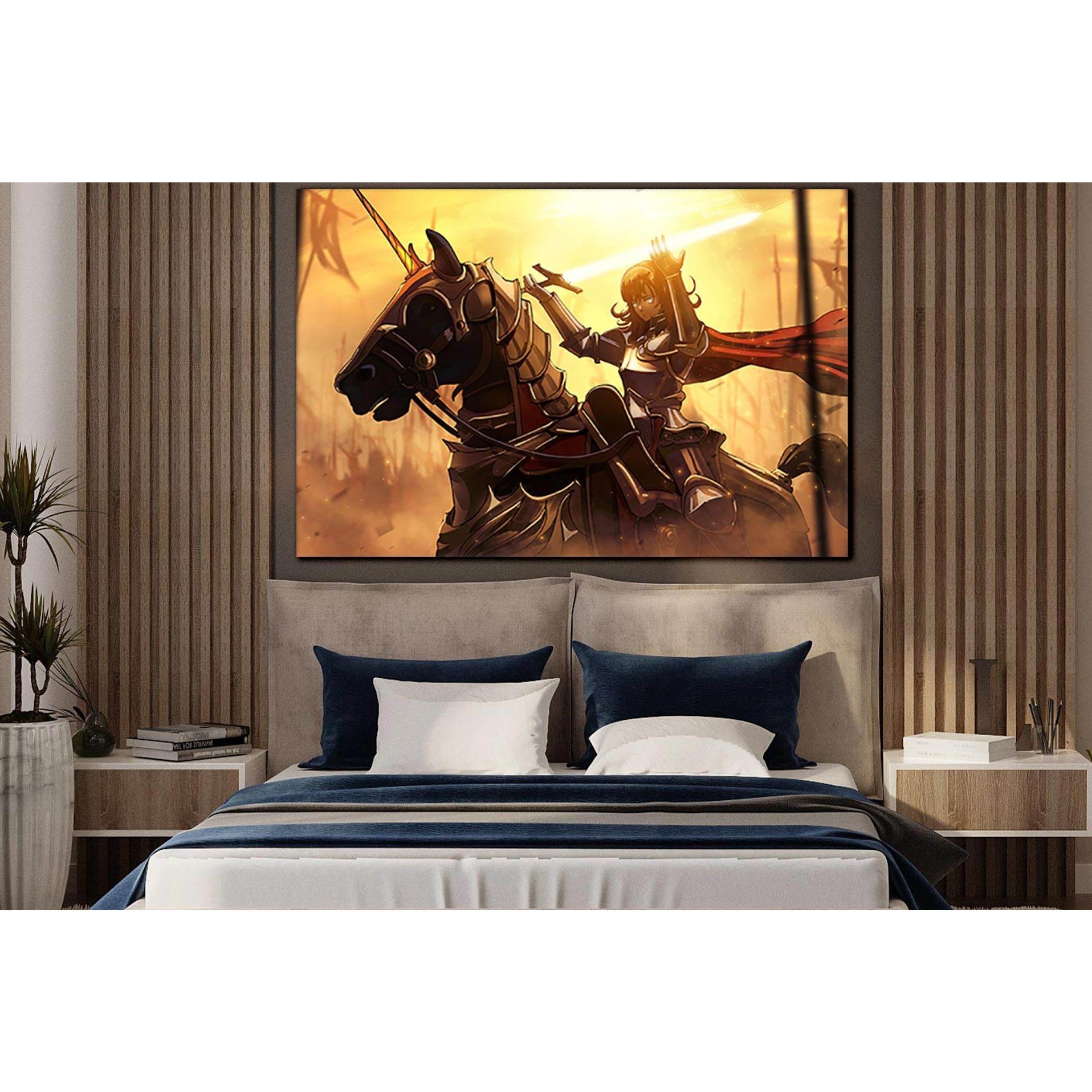 Girl Knight Riding A Horse №SL1226 Ready to Hang Canvas PrintCanvas art arrives ready to hang, with hanging accessories included and no additional framing required. Every canvas print is hand-crafted, made on-demand at our workshop and expertly stretched